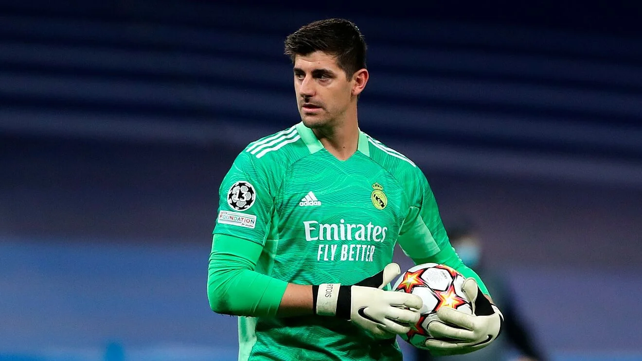 Courtois mocks Barcelona after Real Madrid wins the LaLiga title.